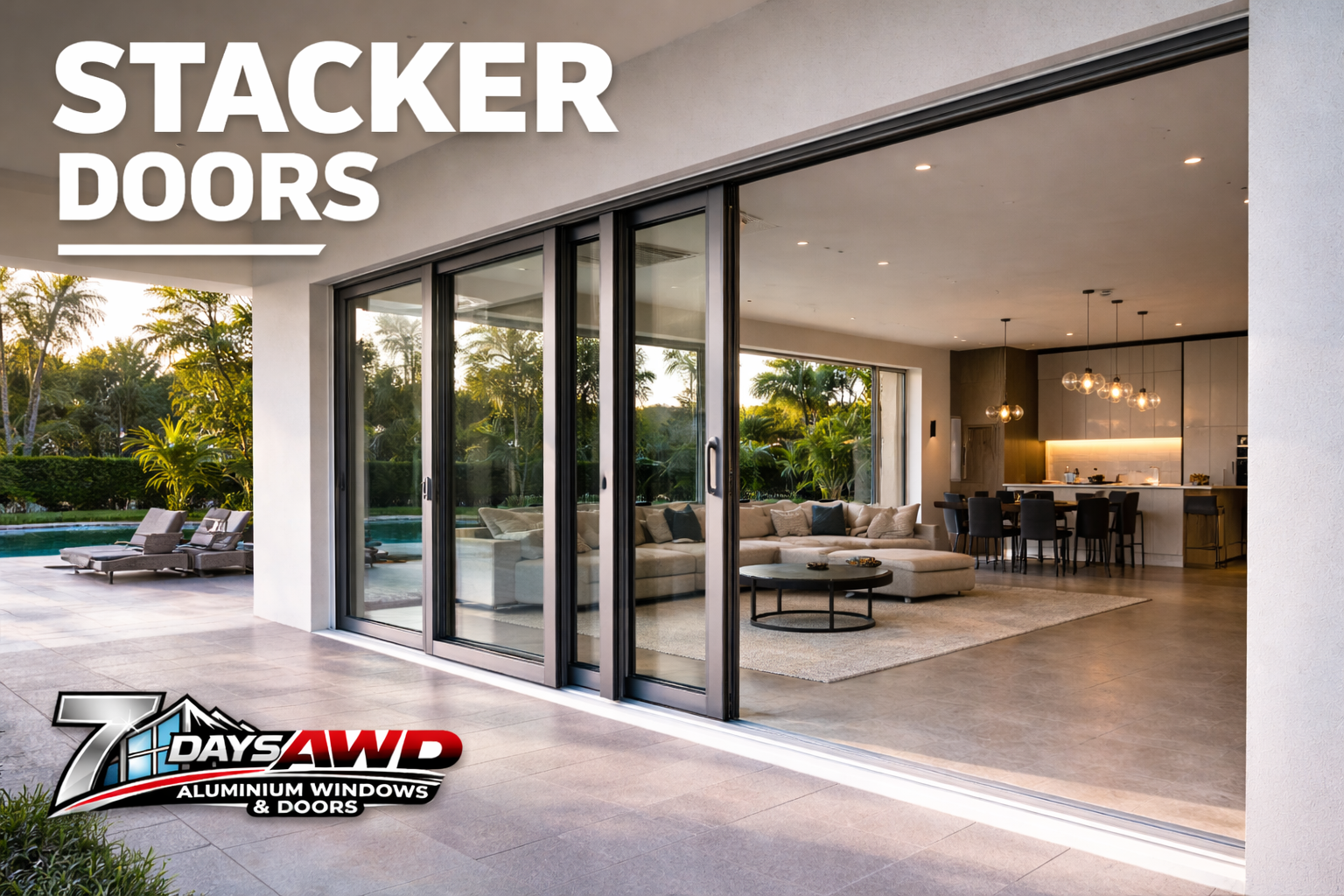aluminium stacker doors Melbourne